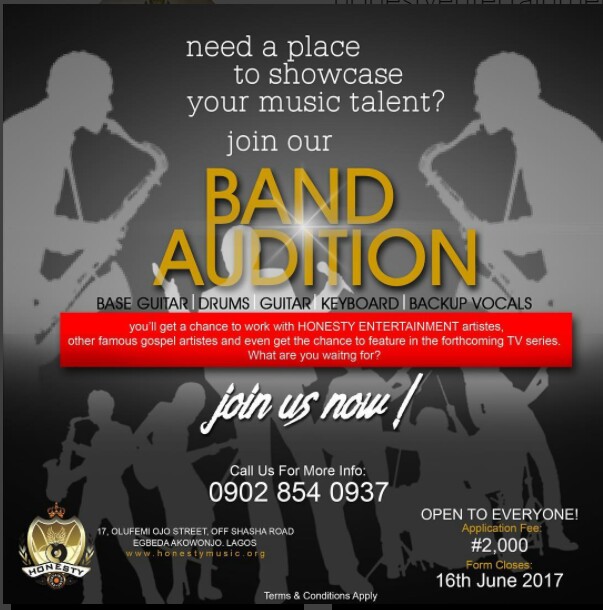 Honesty Entertainment - Band Audition
