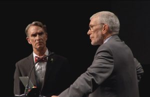 Climate Science: Ken Ham Slams Bill Nye Climate: Ken Ham and Bill Nye during a debate
