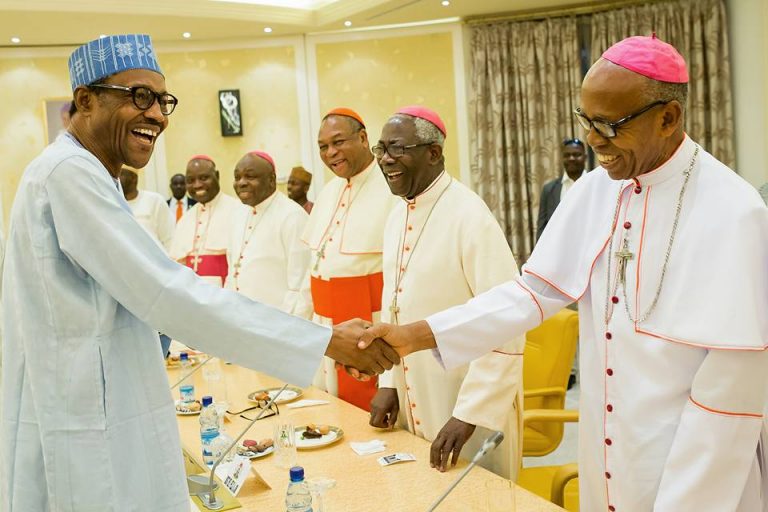 Roman Catholic Bishops Visit President Buhari