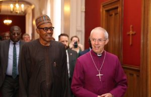 Archbishop Welby Raises Concerns Before Buhari Buhari and Archbishop Welby