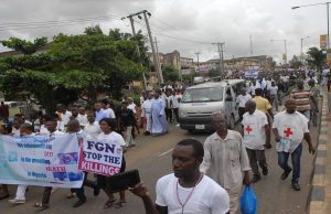 Roman Catholics Protest Killings Of Priests Roman Catholics Protesting in Lagos