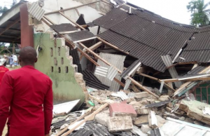 100-year-old Delta Church Collapses Collapsed church in Delta State