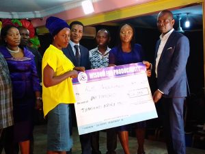 Ruth receiving a sum of N100,000