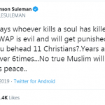 apostle johnson suleiman islam is peace